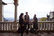 Casa dell'Arciprete - Terrace with students